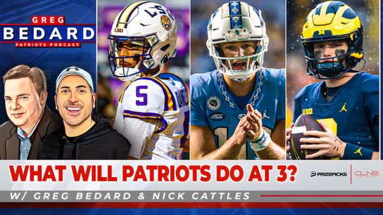 .@PrizePicks Bedard Patriots Pod: What will the Patriots do at 3? taken at BSJ Headquarters (Patriots)